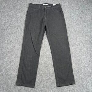 Brax Gray Cooper Fancy Regular Fit Straight Leg‎ Dress Chino Pants Mens 31x29